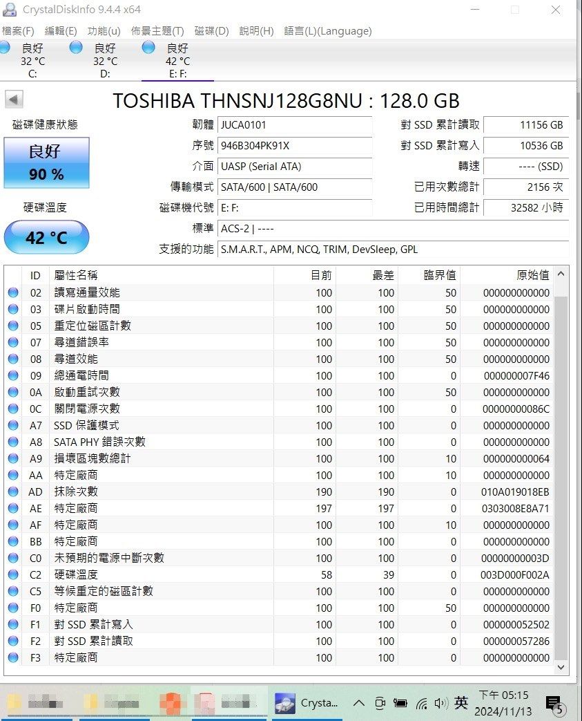 Toshiba thnsnj128g8nu on sale