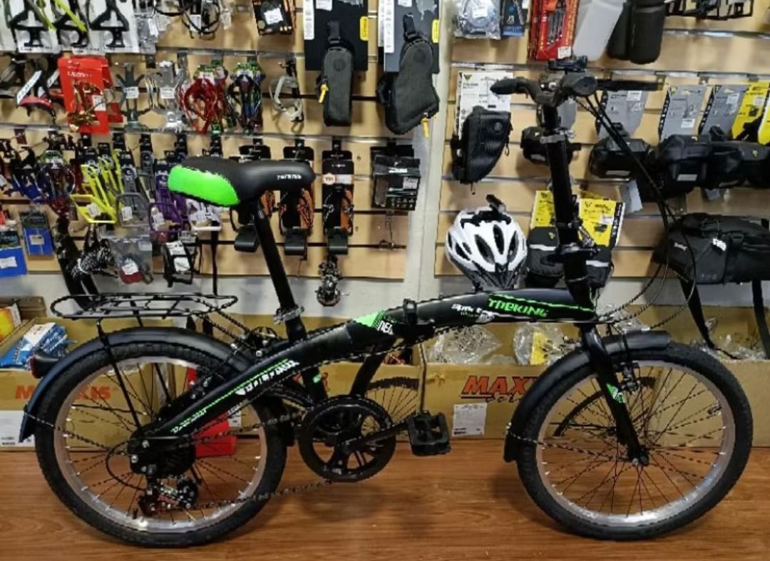 TREKING Folding Bike 7 Speed 20 Inch Folding Bike Saiz 20 Basikal Lipat 2040A V brake 2041C disc brake Sports Equipment Bicycles Parts Bicycles on Carousell