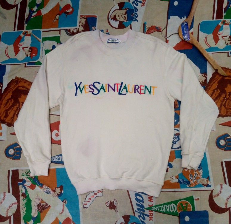 Ysl vintage sweatshirt on sale