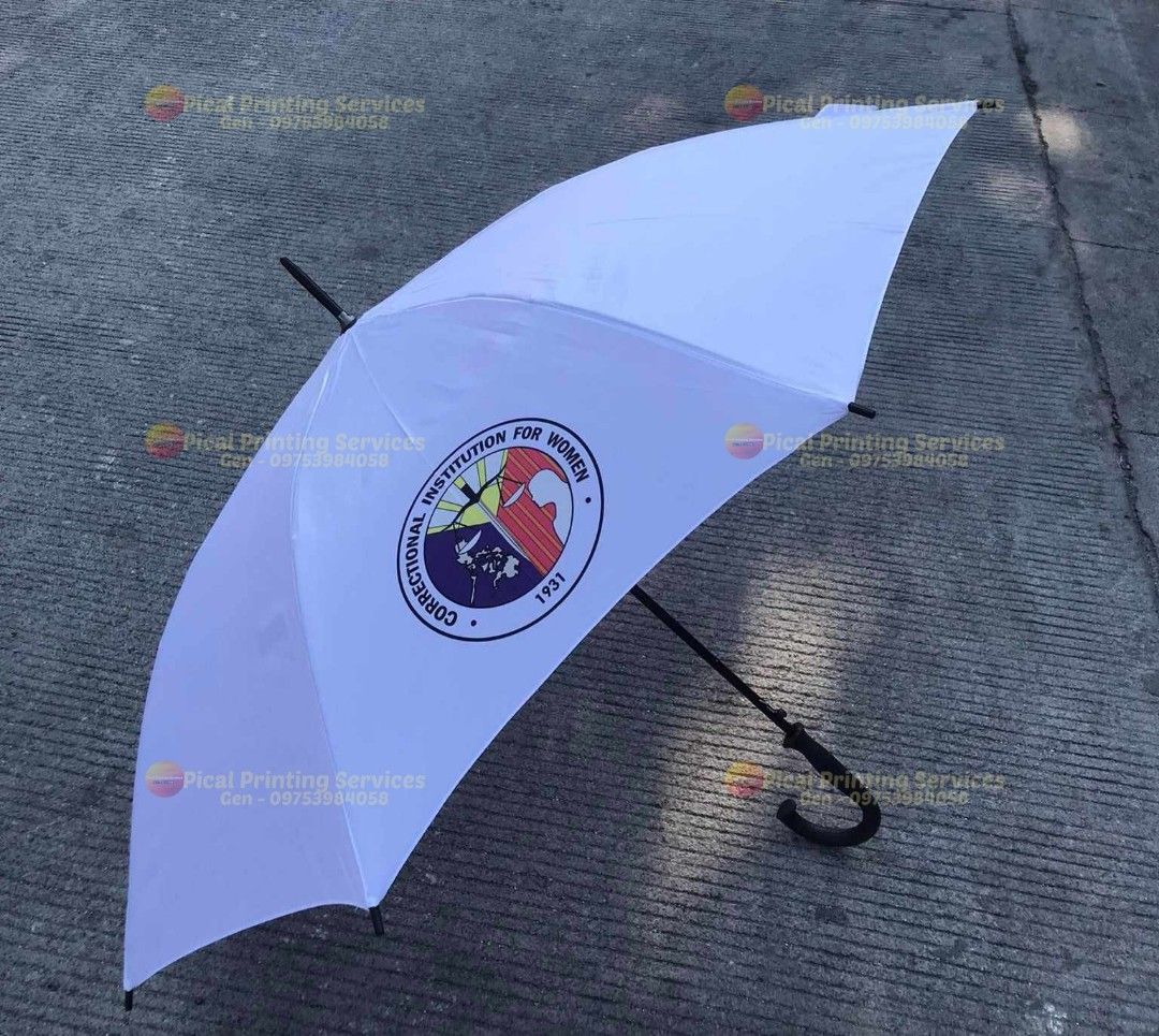 White Jtype Umbrellas (Category: Umbrellas) located in Manila. Submitted by printone_2026 (Listing ID 1336117431, Image 1). Description: White Jtype Umbrella Available for Colored Text or Call 09753984058.