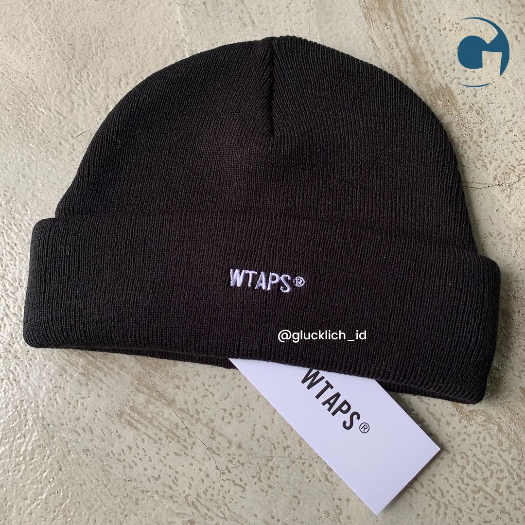 WTAPS, Beanie 04 in Black, Fesyen Pria, Aksesoris, Topi di