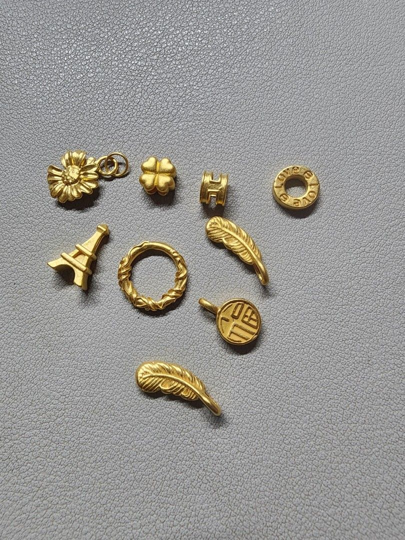 24K gold pendants (Category: Charms) located in Quezon City. Submitted by rdl09 (Listing ID 1336230175, Image 3). Description: 24K pendants all gold: 1000 each colored: 1500 each shipping shouldered by the buyer..
