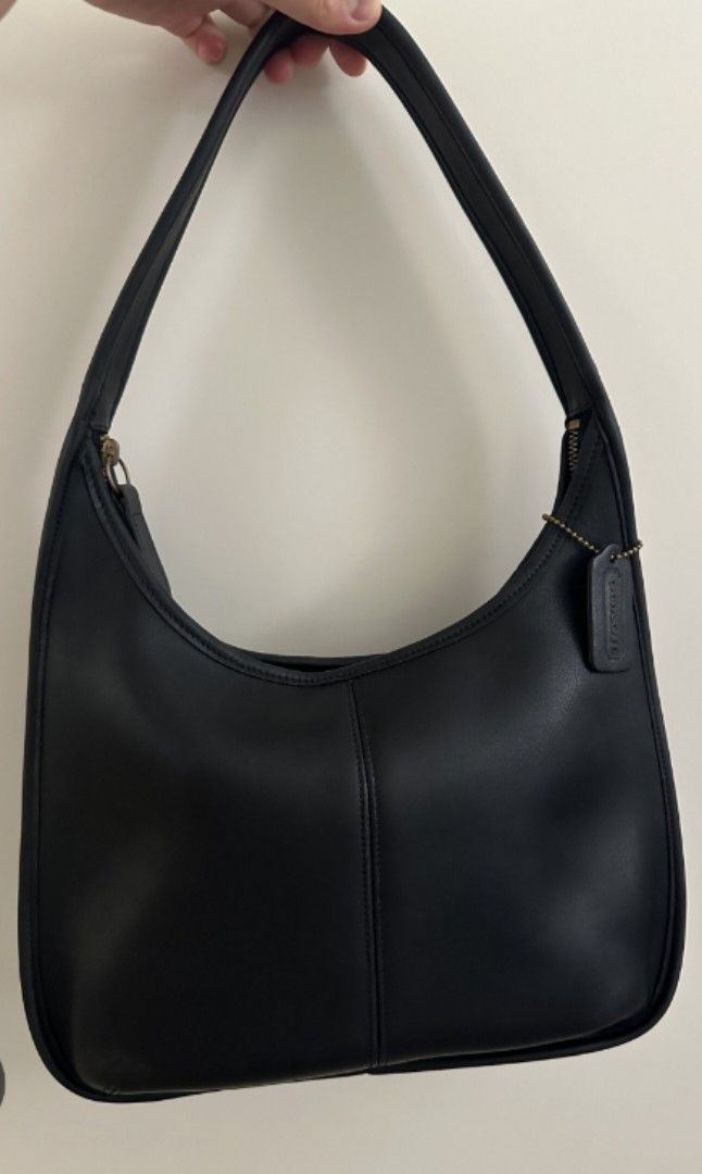 💯 Auth Coach Ergo 9025 Vintage Shoulder Bag in Black, Luxury