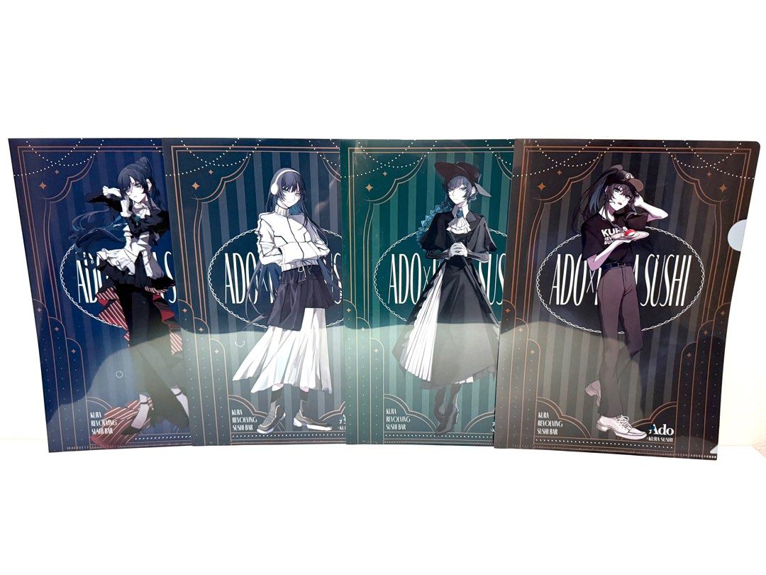 Ado x kura sushi one piece uta film red file acrylic charm