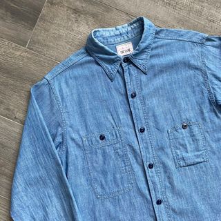 BIG YANK CHAMBRAY WORK SHIRTS VINTAGE CLASSIC WORKER OVERALLS JAPAN RUGGED MENS OOTD T-SHIRTS629795252431391110