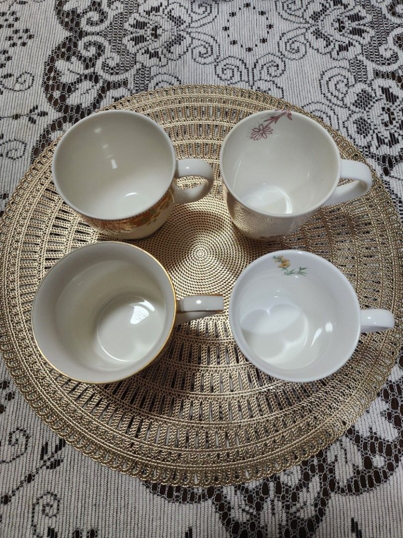 Branded Japan Mugs - per piece (Category: Coffee & Tea Tableware) located in Quezon City. Submitted by senyoramaria (Listing ID 1336222337, Image 2). Description: Branded Japan Mugs Noritake - Php350 Hanae Mori - Php300 Lancel - Php300 Adam & Eve - Php300.