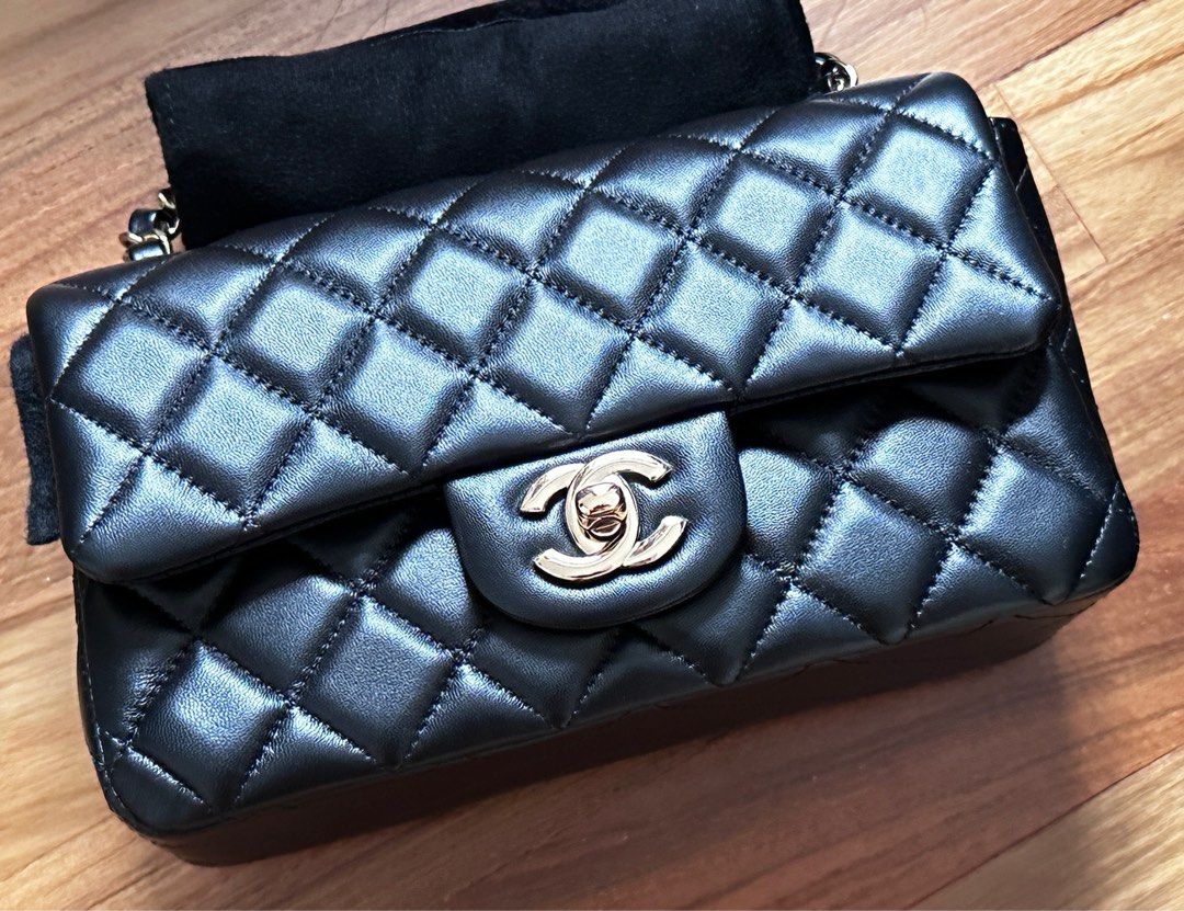 Chanel CF Mini Black Lambskin GHW Luxury Bags Wallets on Carousell