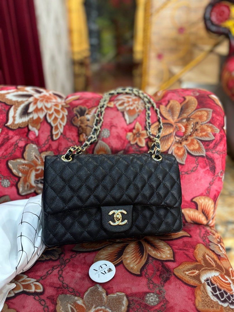chanel leather backpack replica Black lambskin Mini Duma Drawstring / Gold Hardware Preloved Lux Leather Chanel Classic Flap Bag
