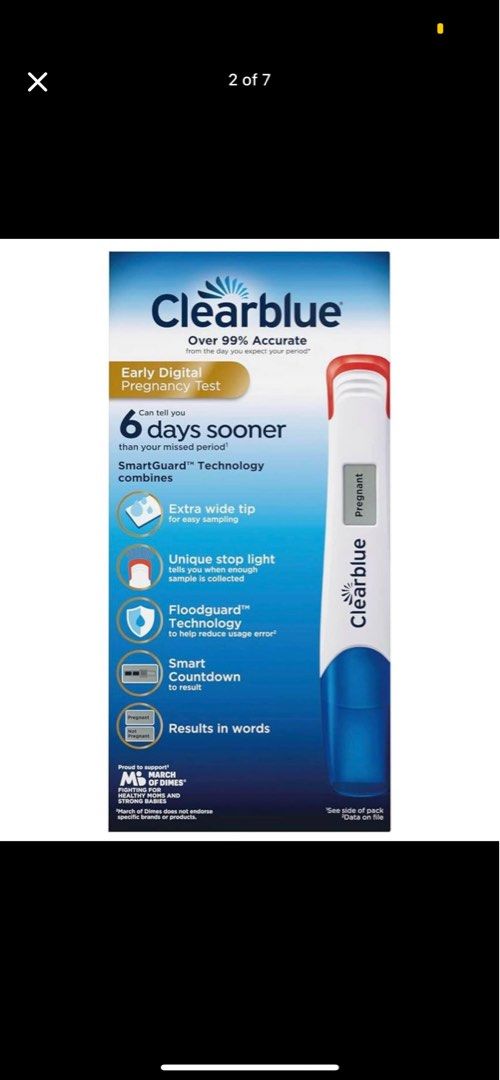 ClearBlue Early Digital Pregnancy Test (1 pc) (Category: Medical Supplies & Tools) located in Manila. Submitted by homecloset.mnl (Listing ID 1336213998, Image 2). Description: ClearBlue Early Digital Pregnancy Test (1 pc).