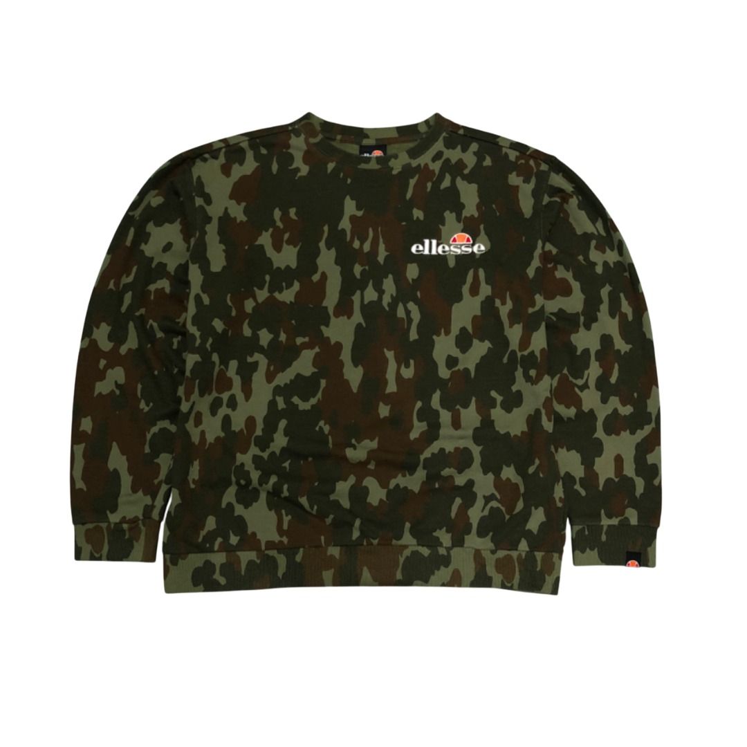 ELLESSE Fierro Camo Sweatshirt Khaki