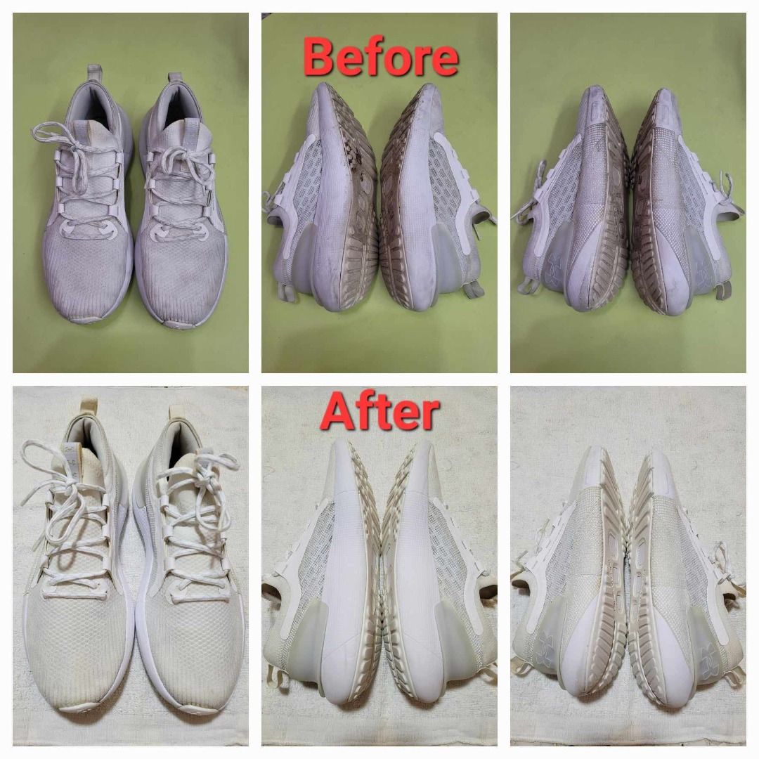 Washing under armour shoes online