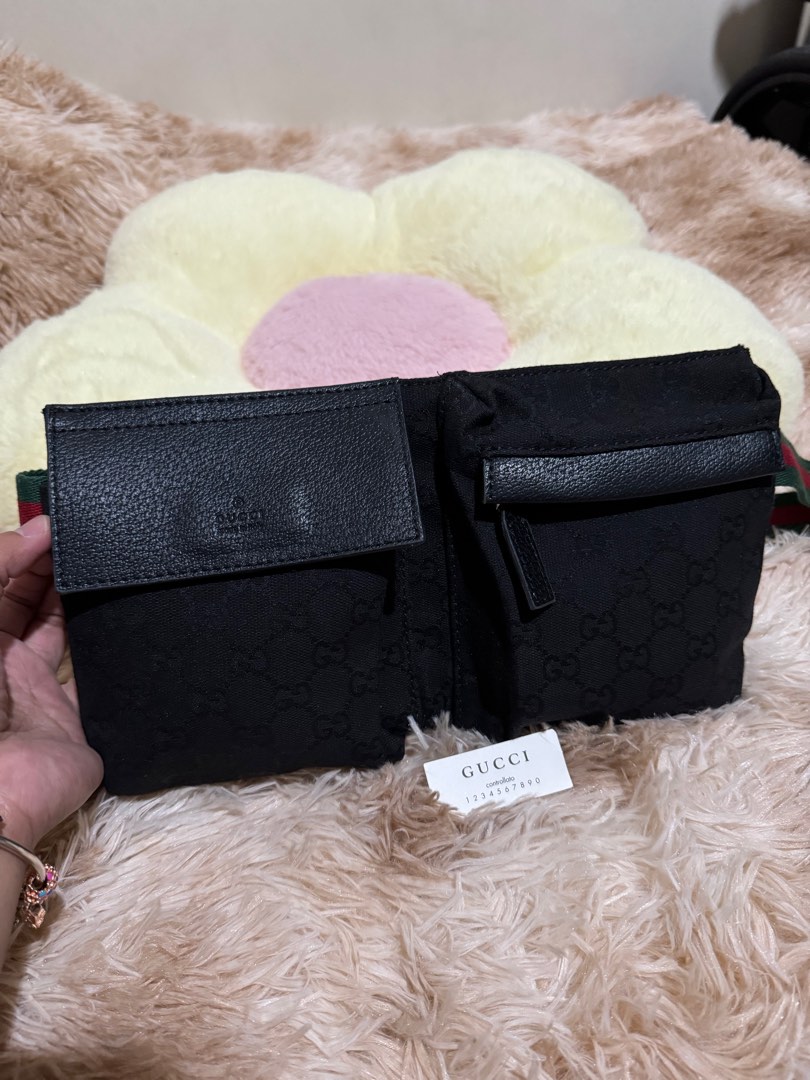 Gucci black bum bag hotsell