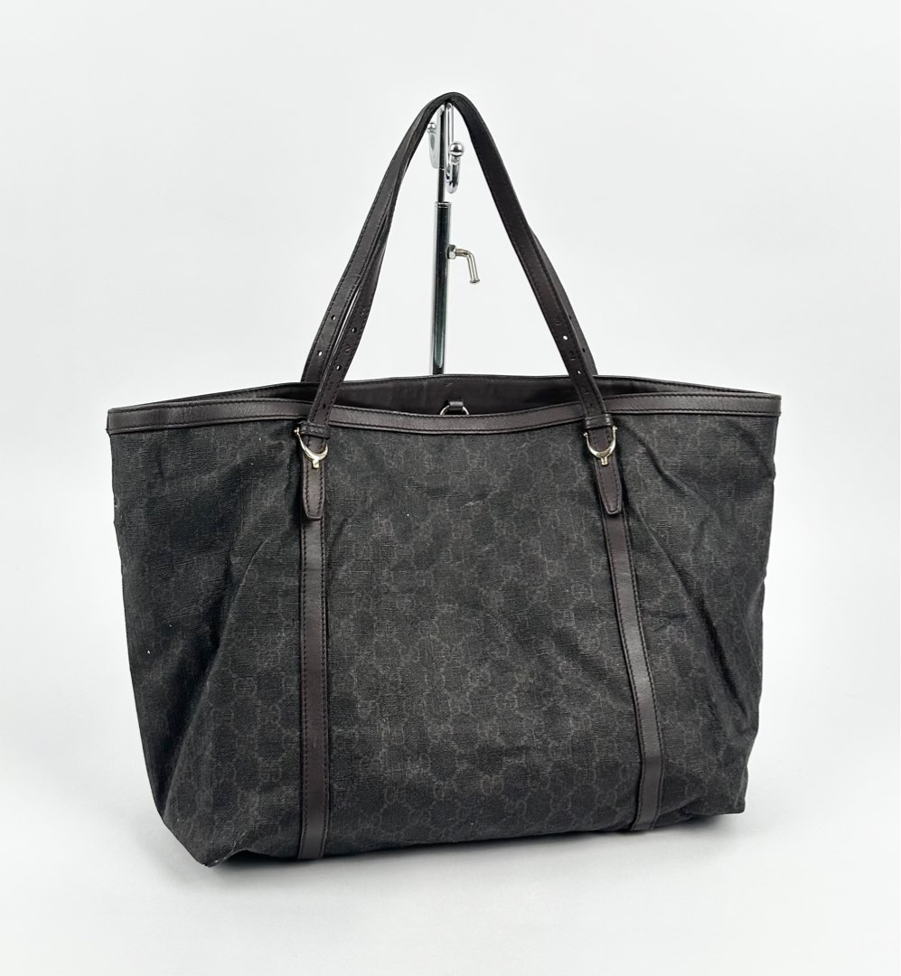 Gucci GG Supreme Tote PVC Leather in Brown Luxury Bags Wallets on Carousell