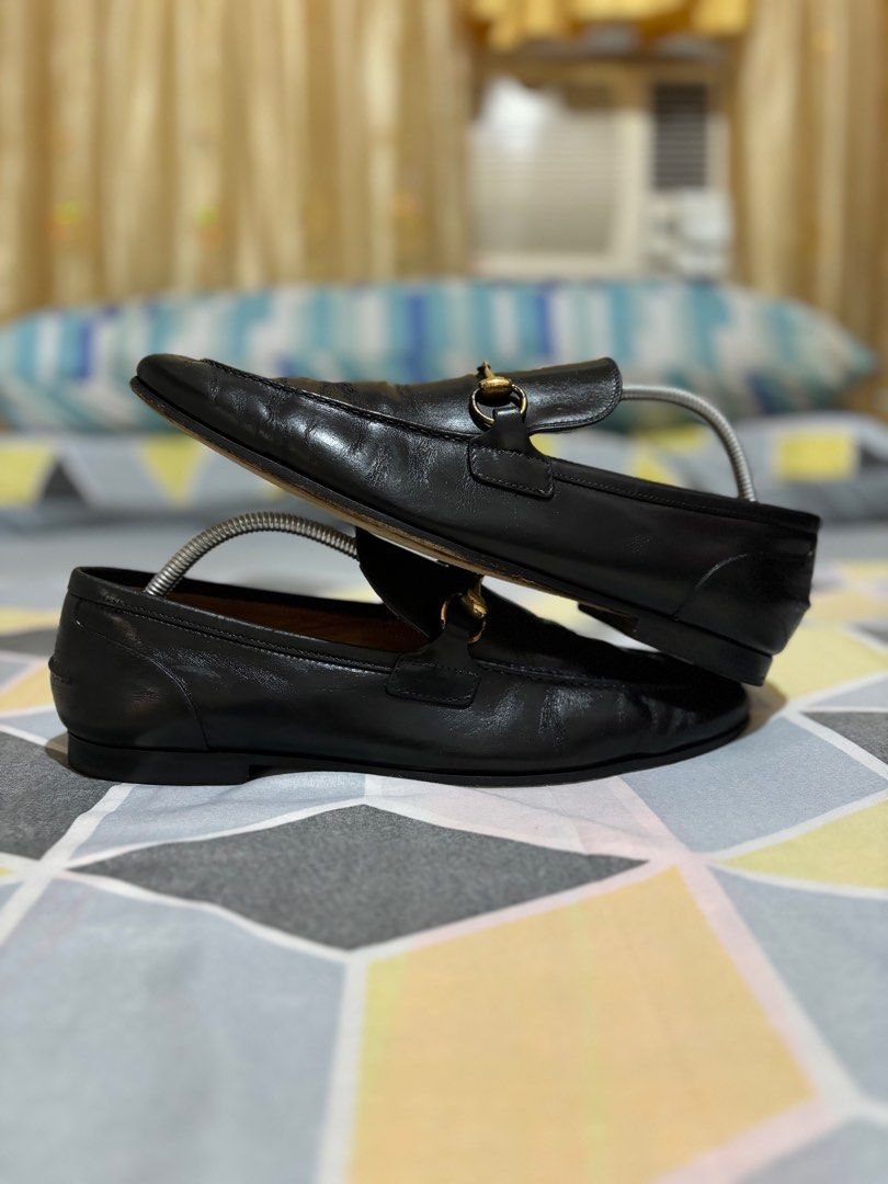 GUCCI LOAFER BLACK LEATHER SHOES Men s Fashion Footwear Casual Shoes on Carousell