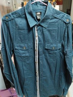 H&M 男裝 藍色恤衫64237341403906110