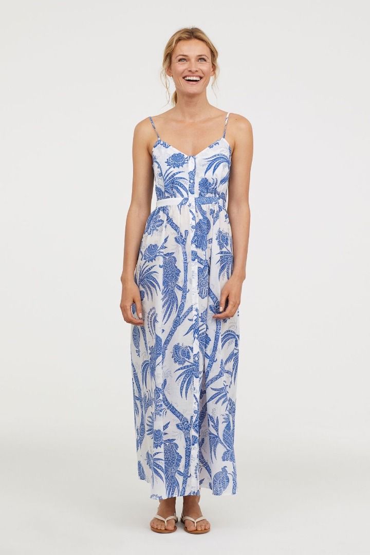 chinese dress ladies Carolyn Linen Bubble Maxi Dress / White | Meshki