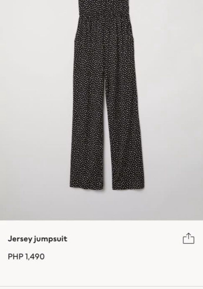 H M Polka String Jumpsuit Women s Fashion Dresses Sets Jumpsuits on Carousell
