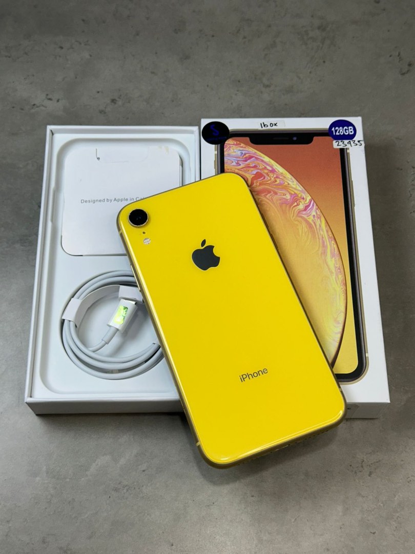 【美品】 iPhone XR 128GB SIMフリー　イエロー iPhoneXR 128GB SIMフリー イエロー