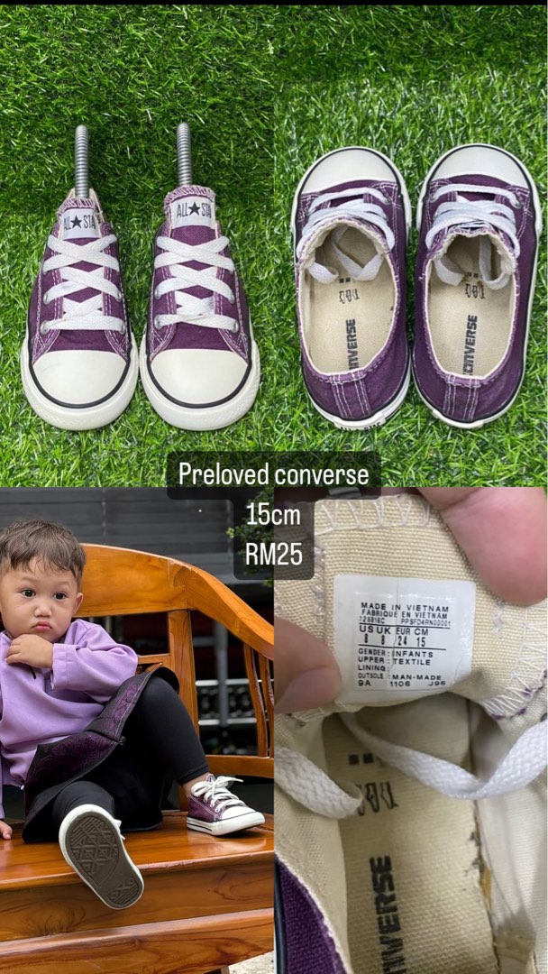 Kasut converse purple new arrivals
