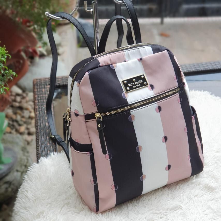 Kate Spade Blake Avenue Hilo Backpack in Pink / Black  display picture 2