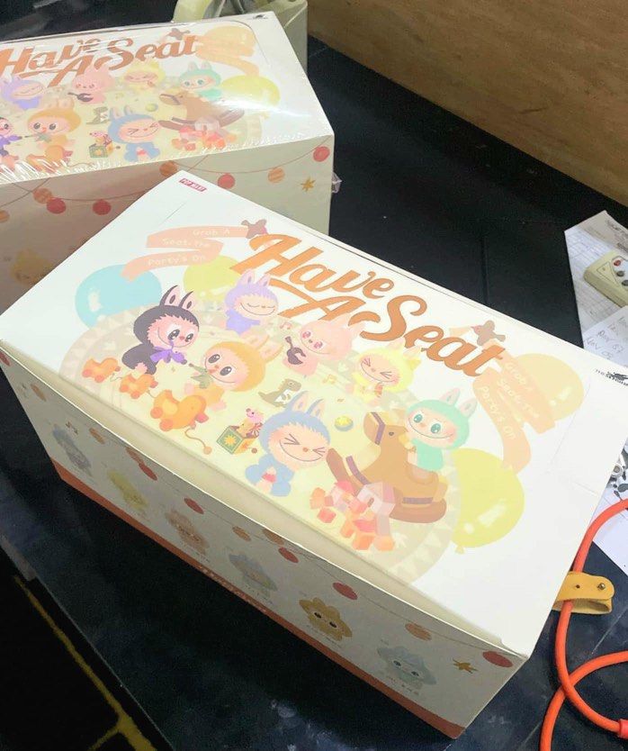 Labubu have a seat sealed OG from sg (Category: Designer & Blind Box Toys) located in Makati City. Submitted by bananayaa (Listing ID 1336244848, Image 3). Description: SUPER SALE DM ME LALAMOVE AND GCASH.