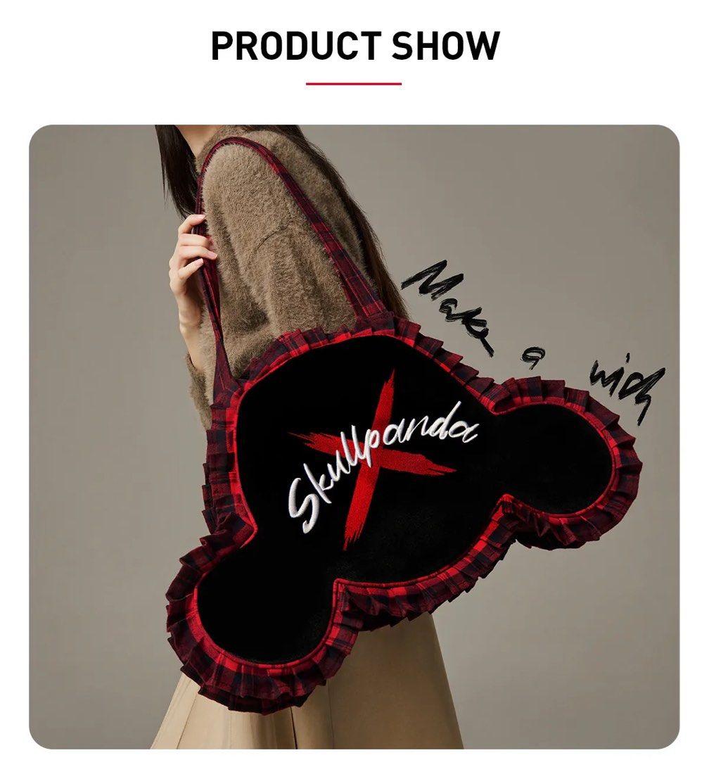 Labubu x PopMart x Skull Panda Bag, 女裝, 手袋及銀包, Tote Bags - Carousell