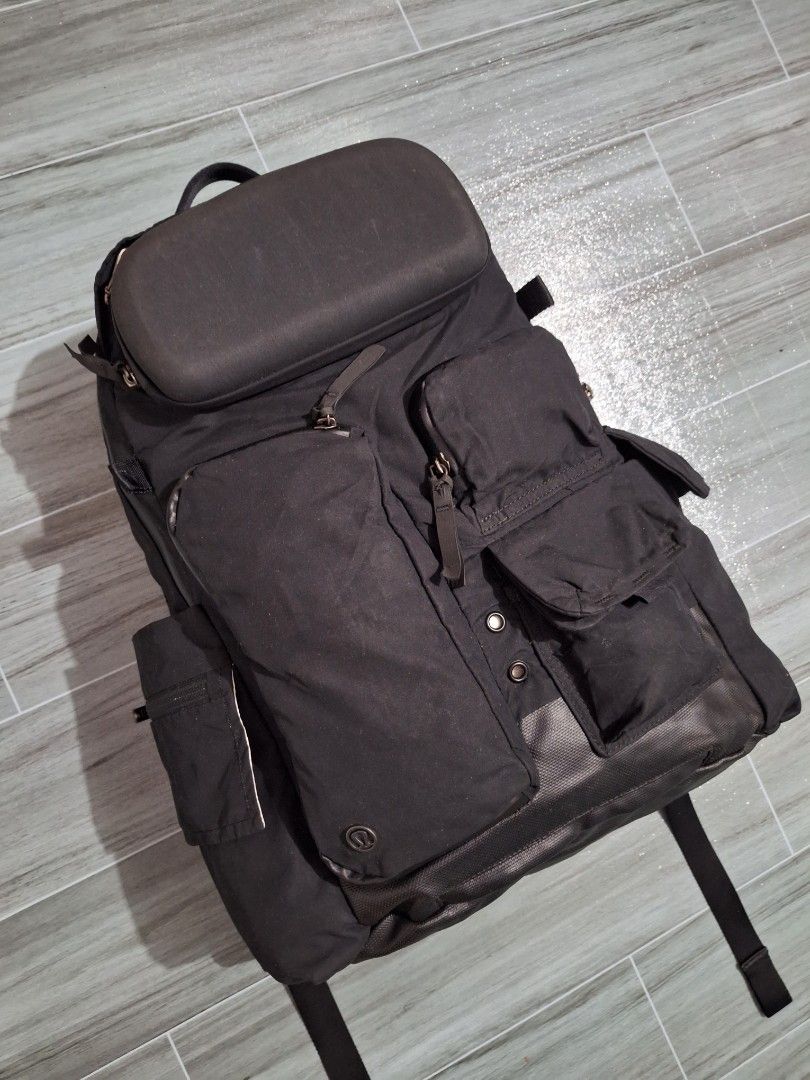 3d black wolf pu leather backpack Black Wolf Backpack