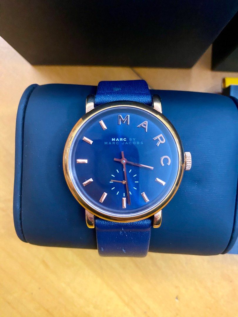 Marc by Marc Jacobs women Watch MBM1329 Blue Dial with Blue Strap Carousell