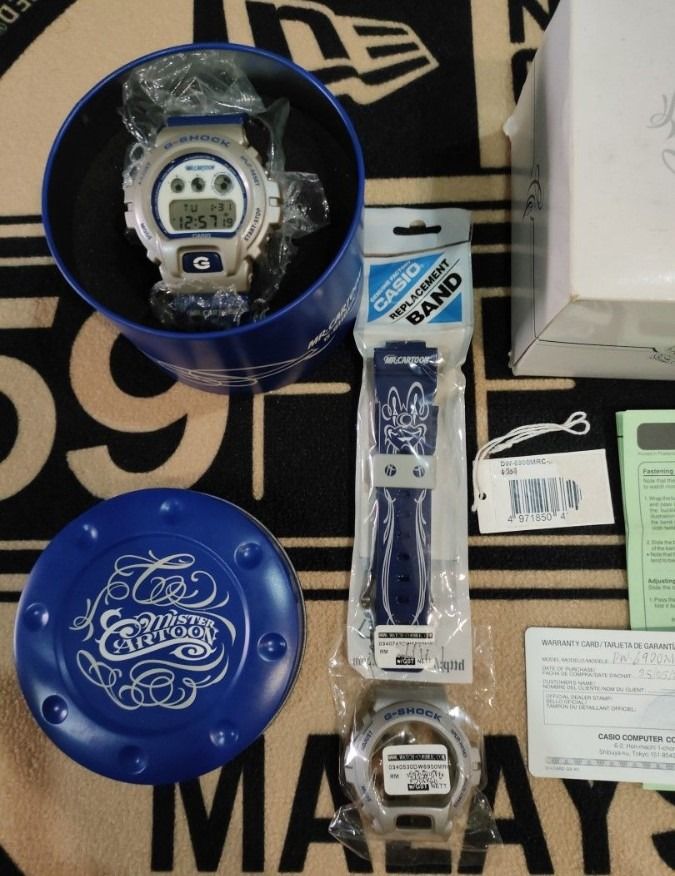 Mister Cartoon x gshock DW6900 n extra pair BNB original