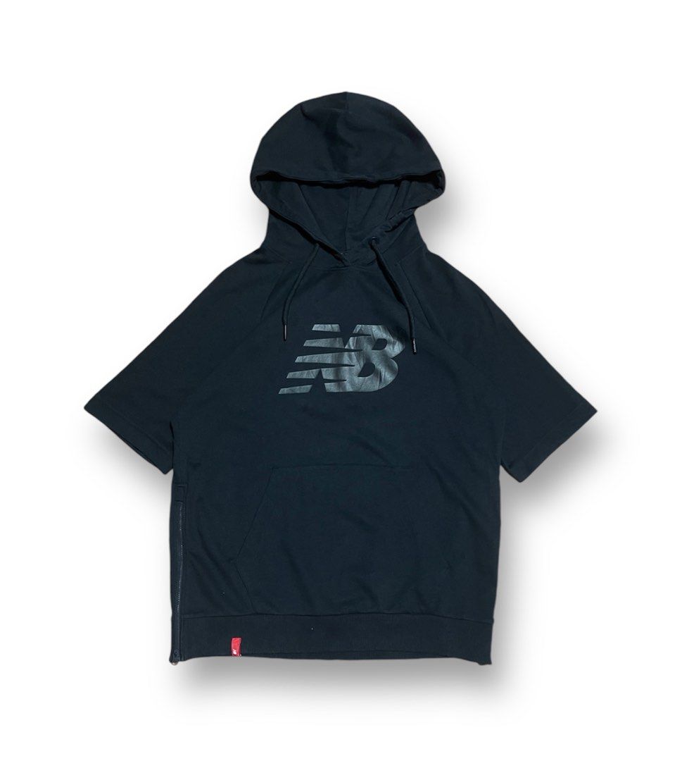 New balance short sleeve hoodie cheap
