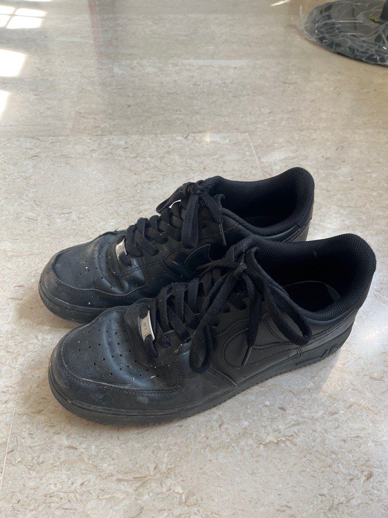 Dirty black air force ones store