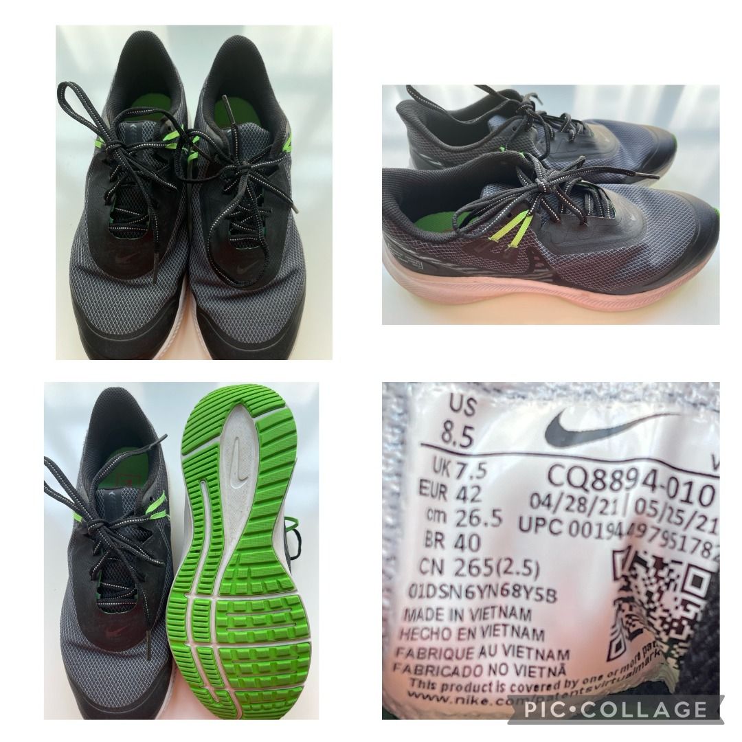 Nike Green Black Trainers Size UK7.5 US 8.5 EU 42 Men s Fashion Footwear Sneakers on Carousell