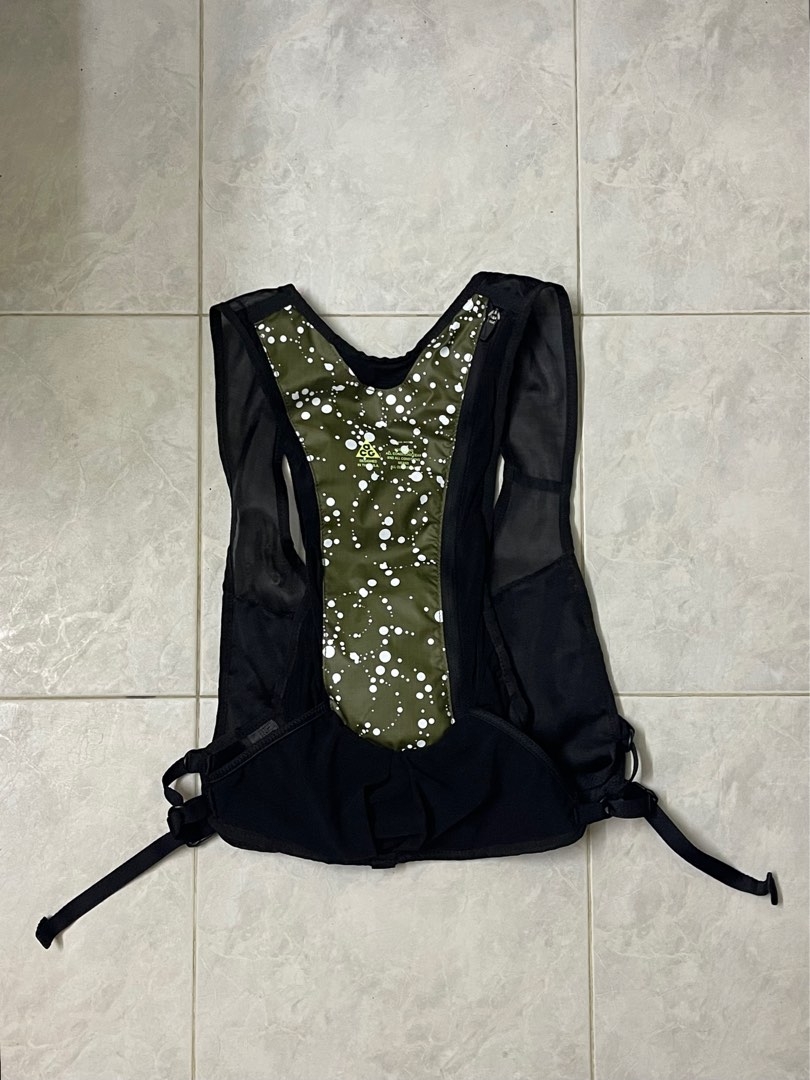 Nike Lab ACG 2017 Hydration Vest Hiking Olive Green Men s Fashion Tops Sets Vests on Carousell
