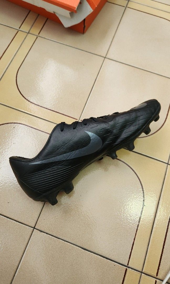 Mercurial vapor xii pro fg soccer cleat - black/black clearance