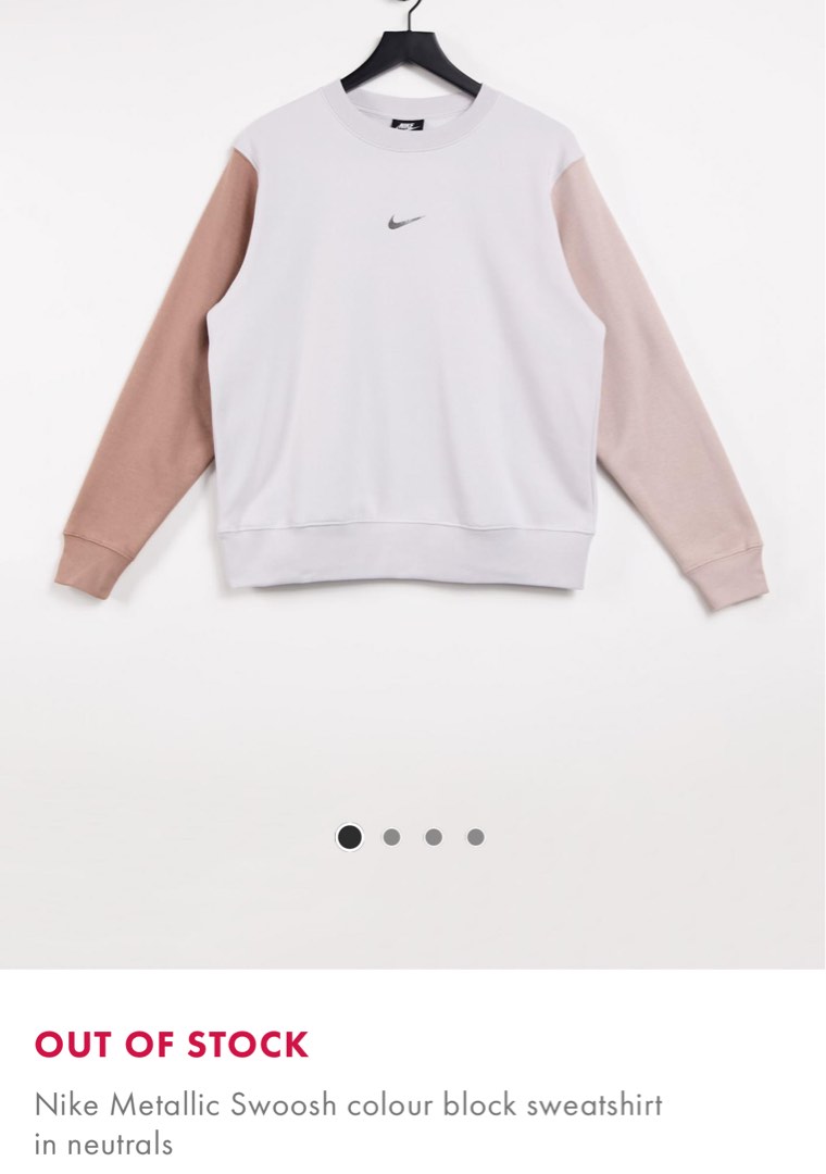 metallic swoosh tracksuit nike