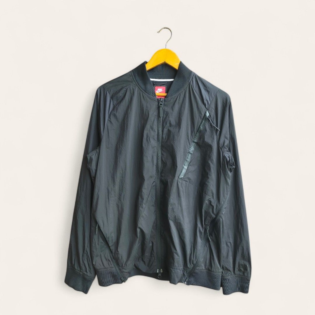 Nike tech pack hypermesh varsity jacket triple black