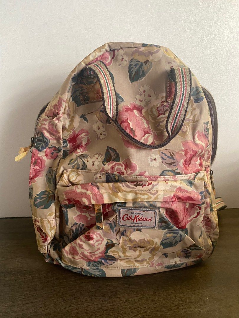 CATH KIDSTON Pink Flowers Backpack (Category: Backpacks) located in Las Pinas. Submitted by ferrerf (Listing ID 1336219505, Image 1). Description: given to me as a gift. have not used in years..