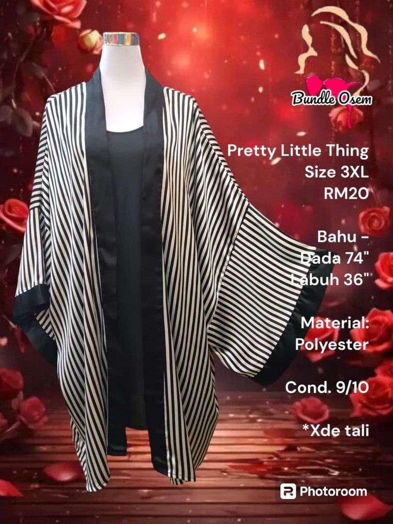 Plus Size Satin Robe 3XL Women s Fashion Coats Jackets and Outerwear on Carousell