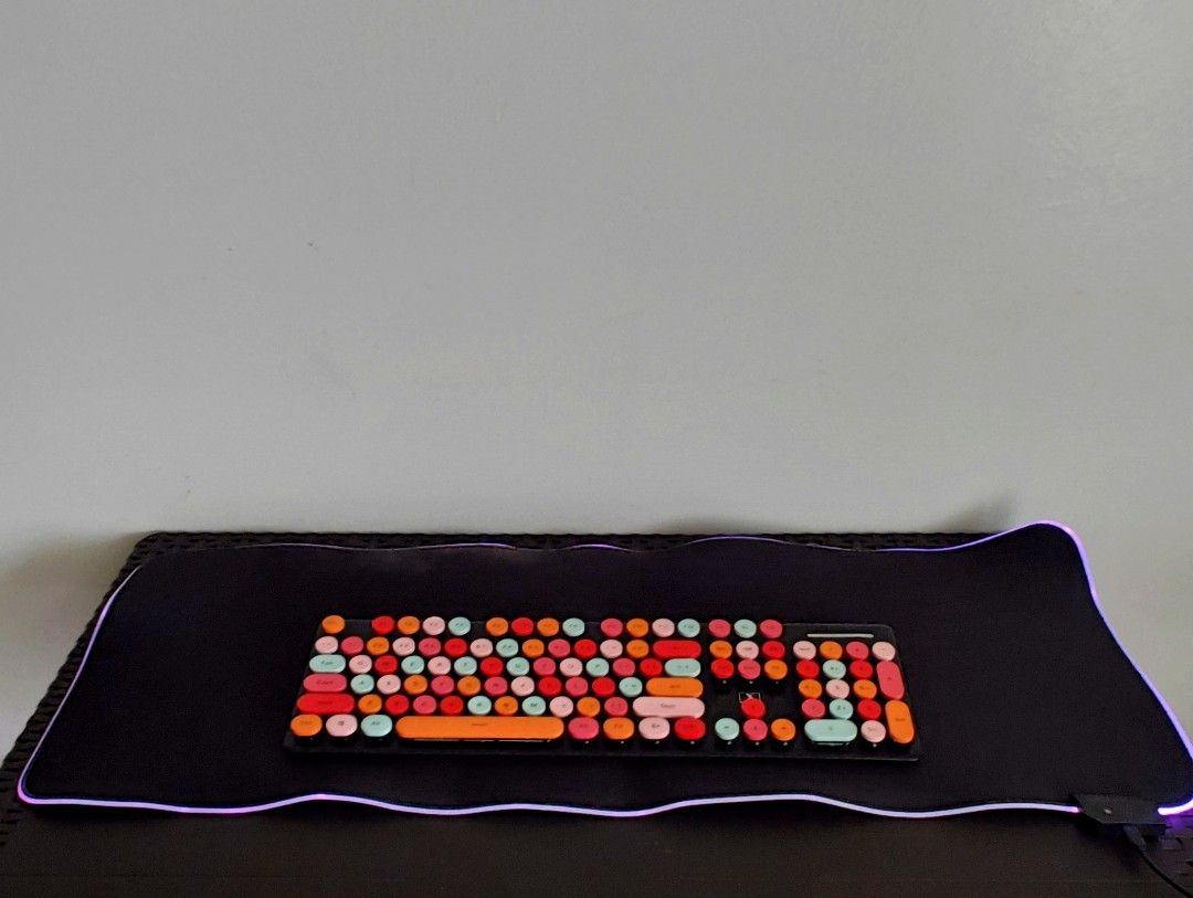 RGB mouse pad mat + paws mouse pad (Category: Computer Keyboard) located in Quezon City. Submitted by kuku_lhn (Listing ID 1336211793, Image 3). Description: 📍 Manhattan Parkway Tower 1, Cubao, QC📍.