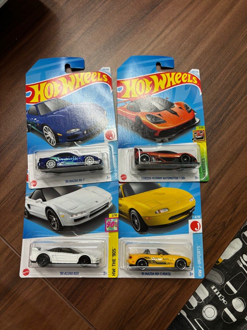 Sell Lot RM40 hotwheels Acura Mazda rx7 mazda rx5 miata gordon murray hot wheels Hobbies Toys Toys Games on Carousell