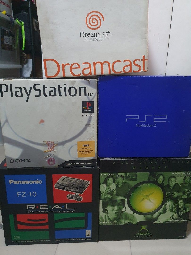 Selling 5 Retro Videogame Console Boxes (Category: PlayStation) located in Quezon City. Submitted by itemsforadoption (Listing ID 1336264030, Image 1). Description: Rfs: Its 2024! Happy New Year! Hoping you have a good year ahead of you! If you have questions feel free to send a message. Though I'll most likely be able to reply from 10am to 8pm. Please be patient and understanding. Decluttering games and items that I've picked up or for friends a