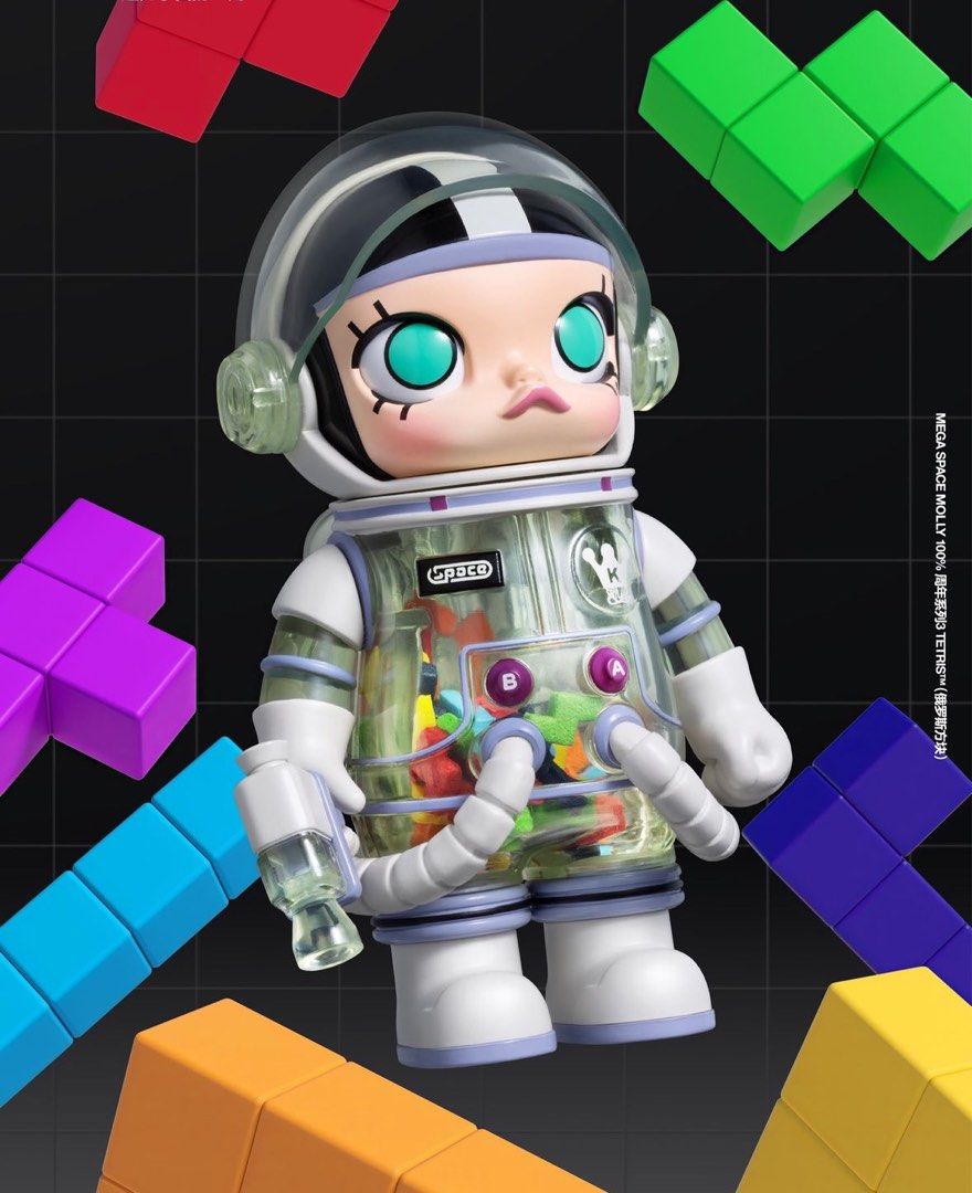 Space molly series 3 Tetris (Category: Designer & Blind Box Toys) located in Bacoor. Submitted by mc_shopper (Listing ID 1336163727, Image 3). Description: Open box and unsealed foil Onhand ready to ship via J&T or pick-up via lalamove 📍Bacoor Cavite.