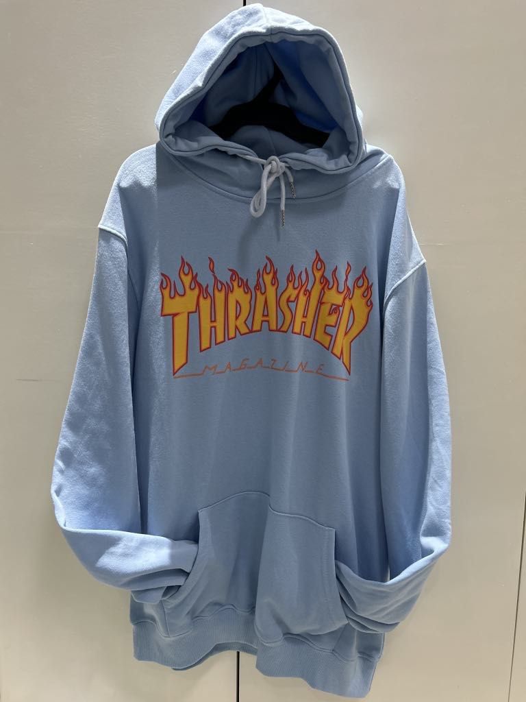 Light blue thrasher hoodie store