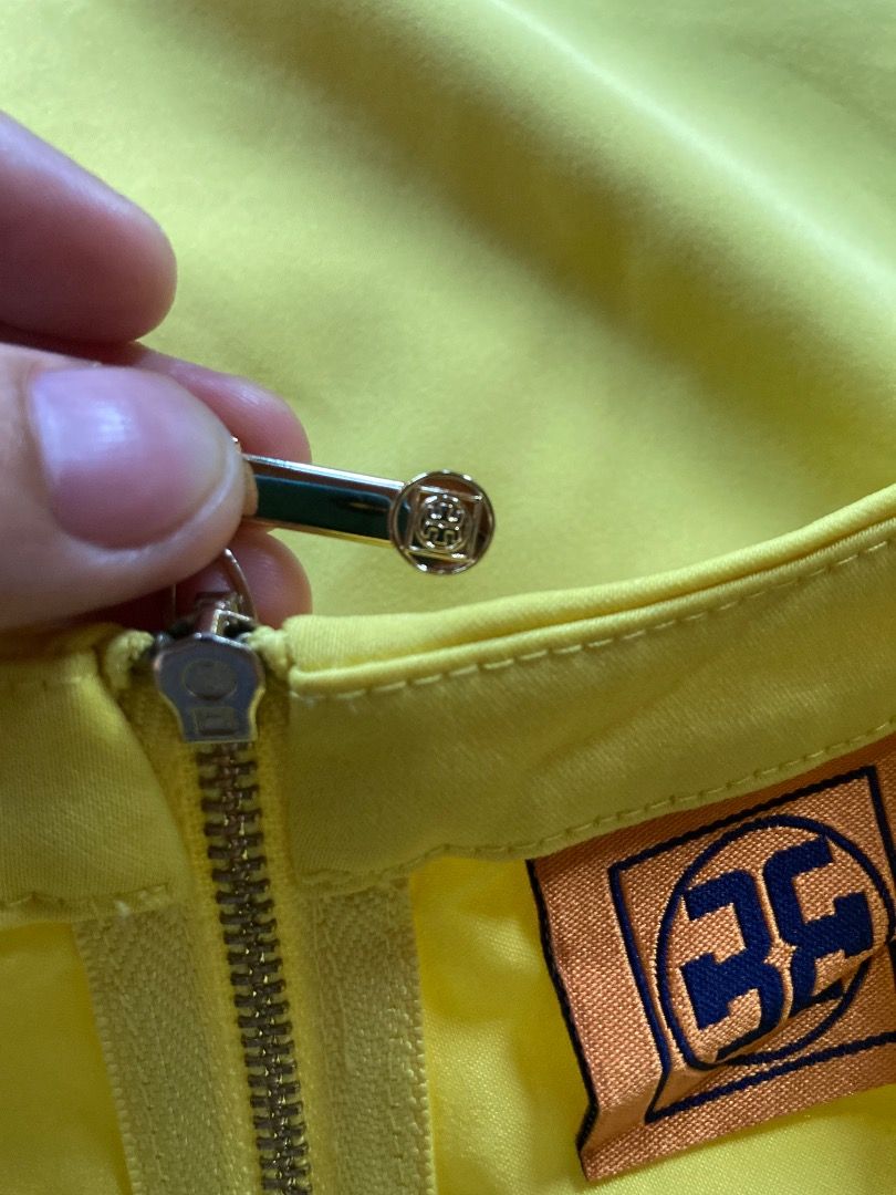 Tory Burch Yellow Dress (Category: Luxury Apparel) located in Bansalan. Submitted by nicethriftedthings (Listing ID 1336158316, Image 3). Description: In good condition Fits S-M .