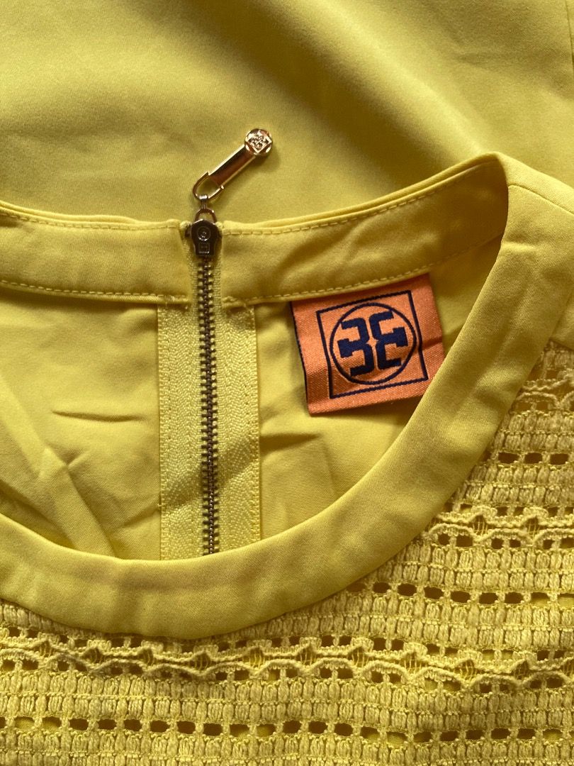 Tory Burch Yellow Dress (Category: Luxury Apparel) located in Bansalan. Submitted by nicethriftedthings (Listing ID 1336158316, Image 1). Description: In good condition Fits S-M .