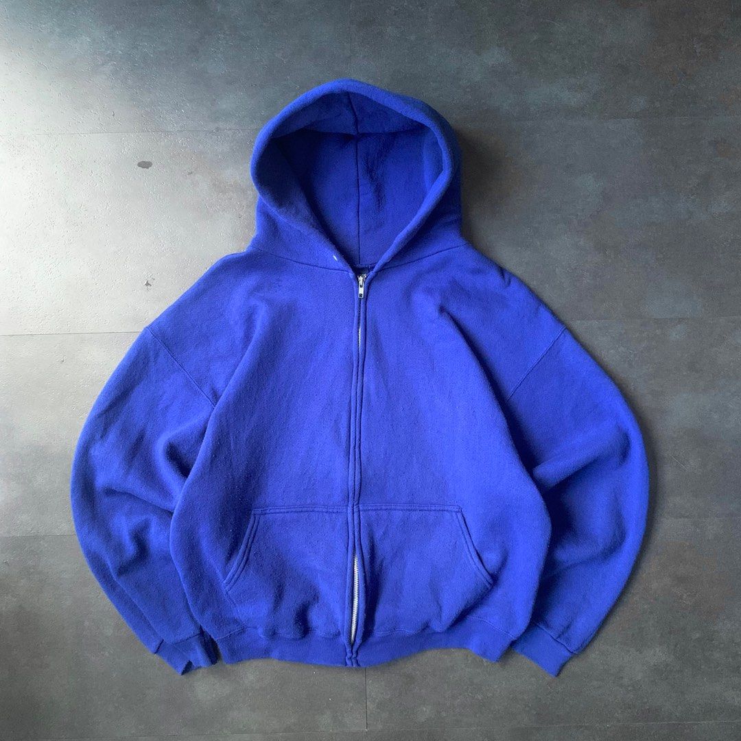 Vintage blue hoodie top