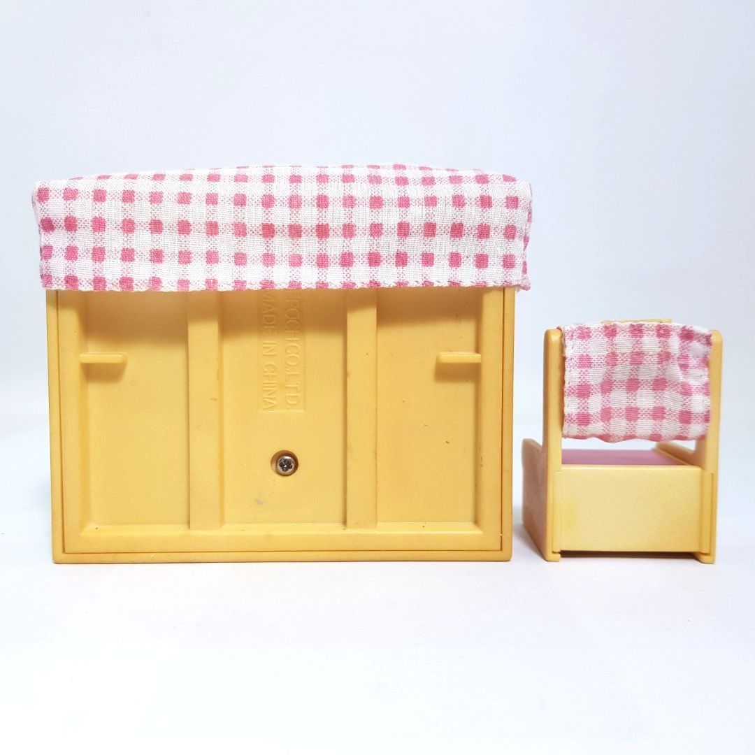 Vintage Sylvanian Families piano chair appliance furniture (Category: Kids Toys) located in Imus. Submitted by mostlyvintage (Listing ID 1336208379, Image 2). Description: 🎀 listed price is for the 3-pc. set which consists of the following: a piano, a piano cover, and a chair 🎀 🎀 piano keys and pedals can be pressed 🎀 🌸For fashion finds and other stuff, pls. visit my other Carousell store: https://carousell.app.link/XSuC3F3Gsuba.