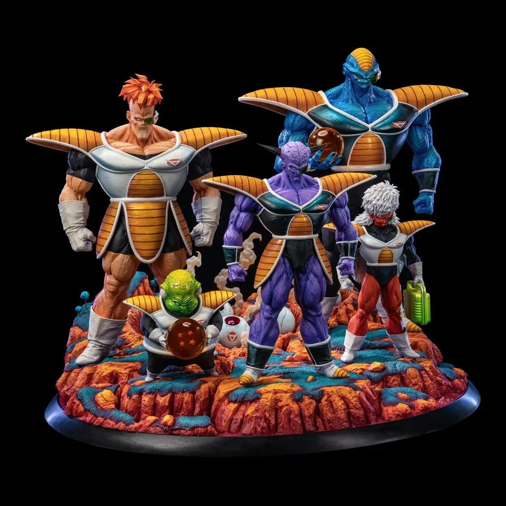 Lot 5 Figurines Dragon Ball Z - Commando Ginyu (Guldo, Jeice, Recoome, Burter)