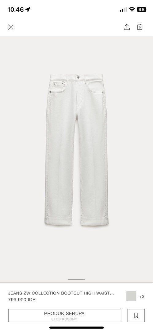 Zara JEANS ZW COLLECTION BOOTCUT HIGH WAIST