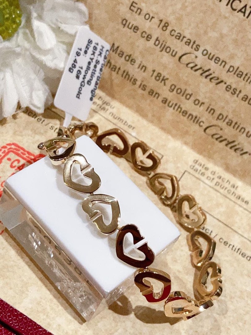 18k hk guccing bangle Women s Fashion Jewelry Organizers Bracelets on Carousell